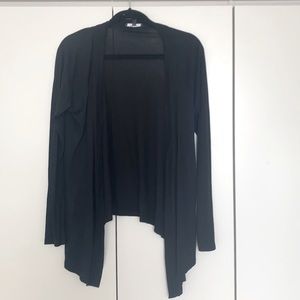 Express black open cardigan, M